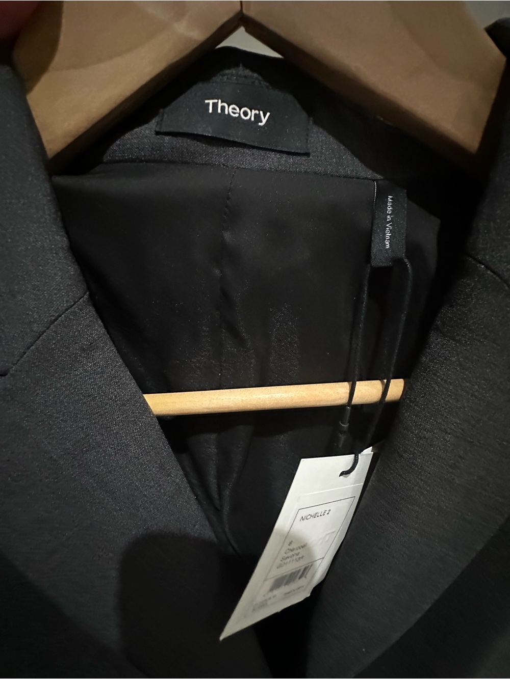 Theory Men’s Black Tailored Blazer